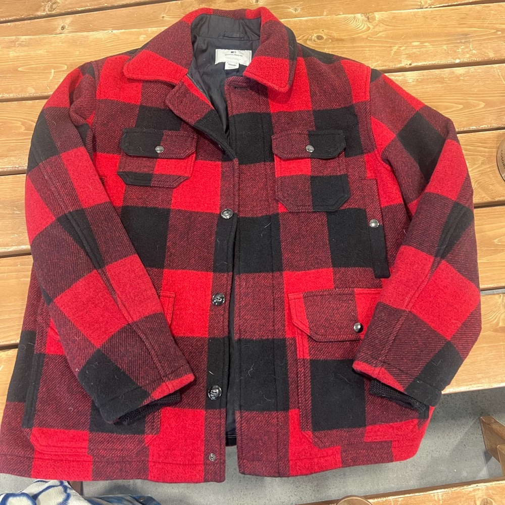 Woolrich Red & Black Buffalo Plaid Wool Jacket
